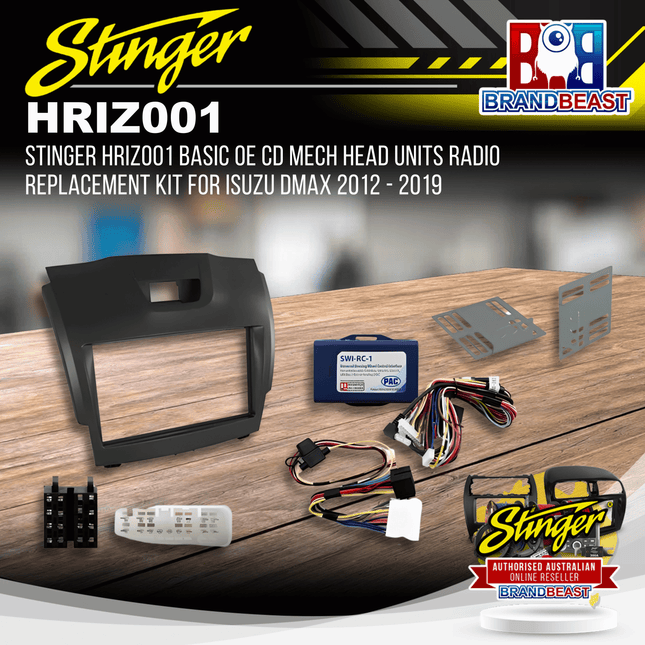 Stinger HRIZ001 Basic OE CD Mech Head Units Radio Replacement Kit For Isuzu DMAX
