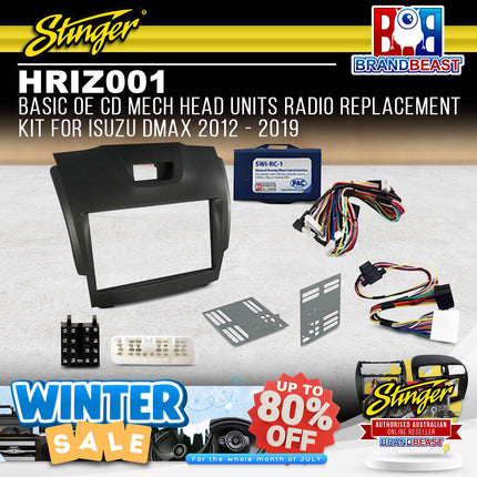 Stinger HRIZ001 Basic OE CD Mech Head Units Radio Replacement Kit For Isuzu DMAX