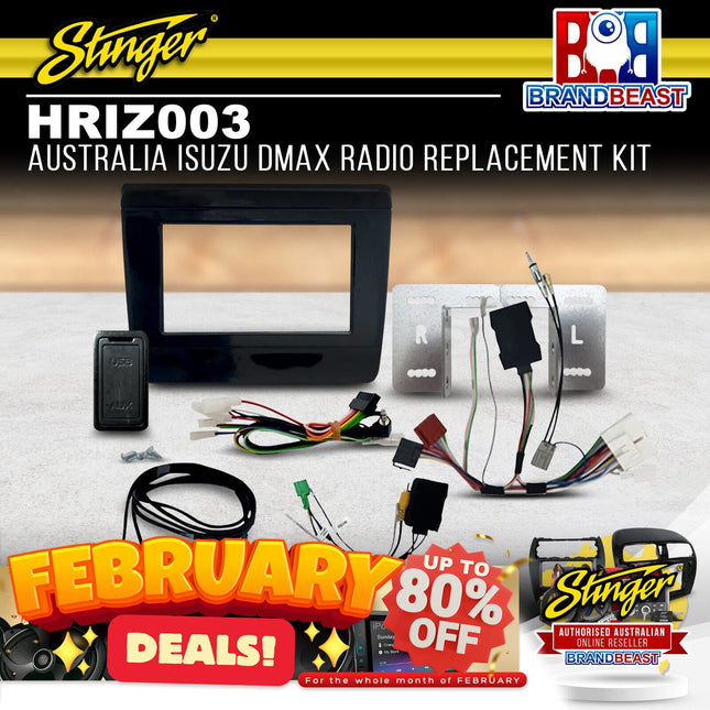 Stinger HRIZ003 Australia Isuzu DMAX Radio Replacement Kit