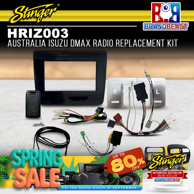 Stinger HRIZ003 Australia Isuzu DMAX Radio Replacement Kit