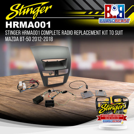 Stinger HRMA001 Complete Radio Replacement Kit to Suit Mazda BT-50 2012-2018
