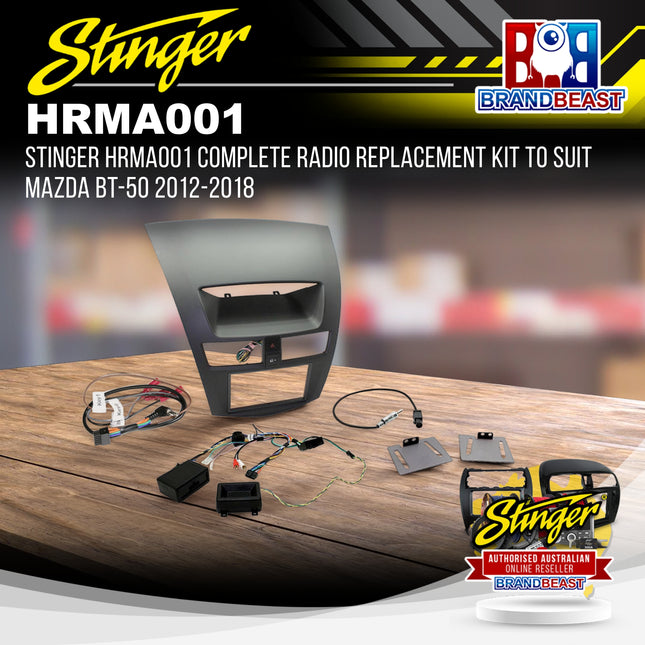 Stinger HRMA001 Complete Radio Replacement Kit to Suit Mazda BT-50 2012-2018