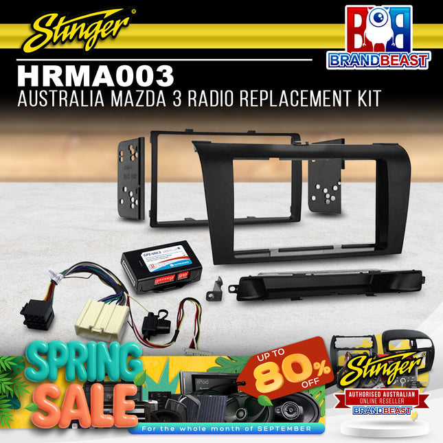 Stinger HRMA003 Australia Radio Replacement Kit Suitable For 04-09 Mazda 3