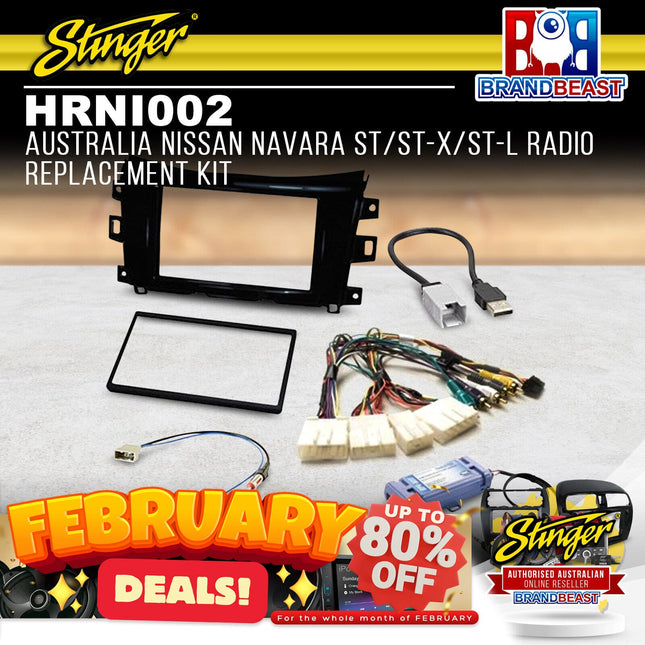 Stinger HRNI002 Nissan Navara ST/ST-X/ST-L Radio Replacement Kit