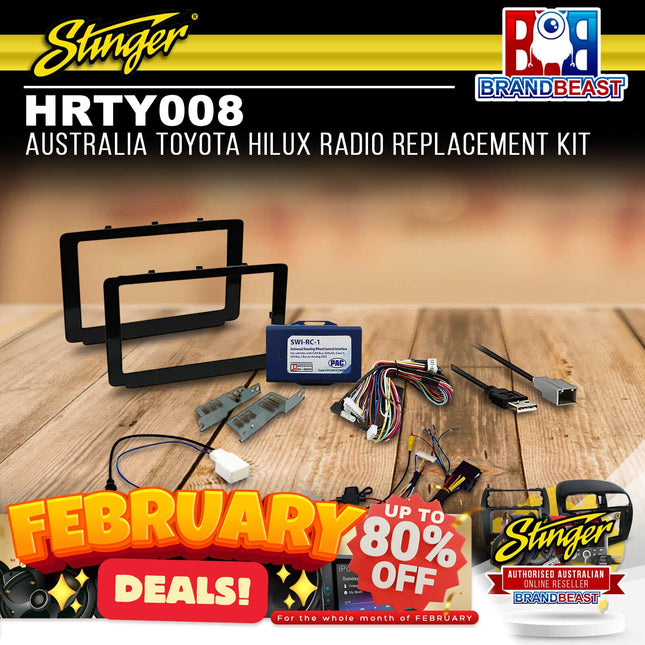 Stinger HRTY008 Toyota Hilux Radio Replacement Kit