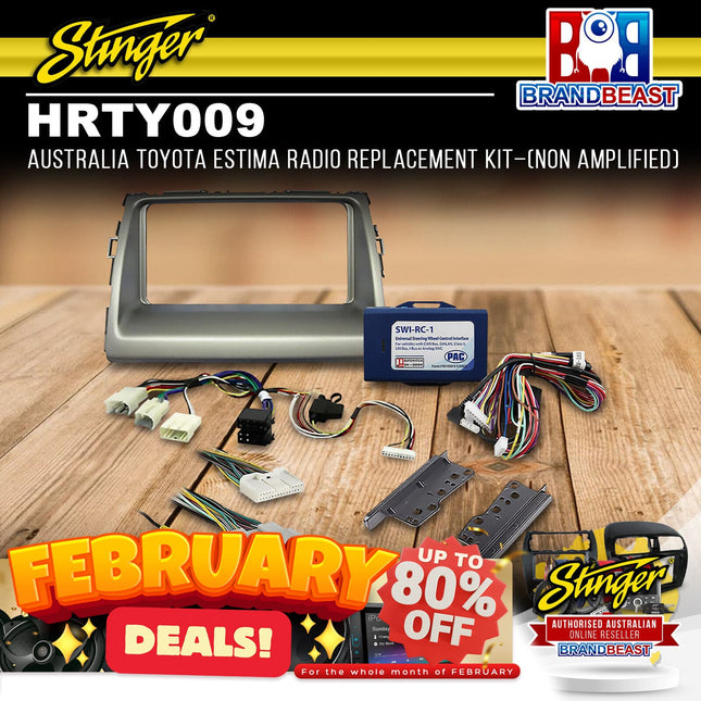 Stinger HRTY010 Radio Replacement Kit (Amplified) To Suit Toyota Estima