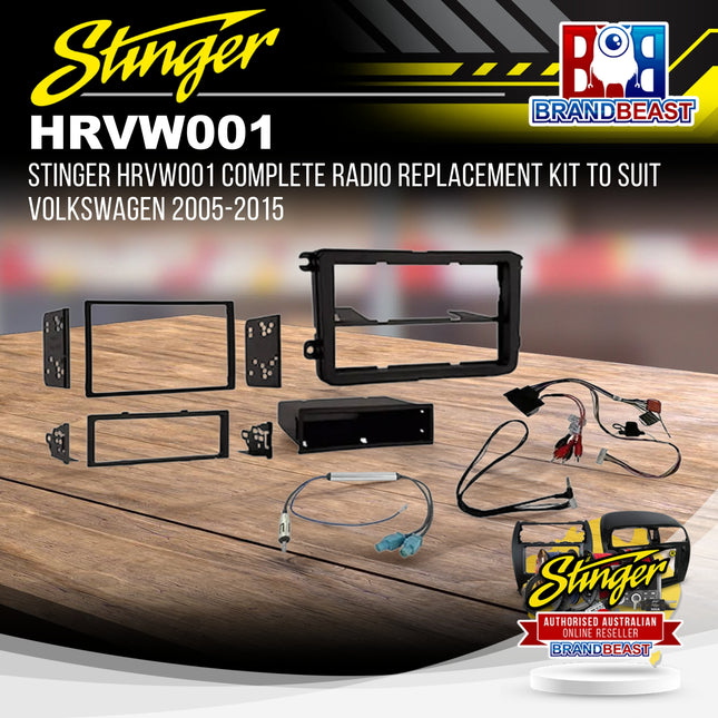 Stinger HRVW001 Complete Radio Replacement Kit For Volkswagen 2005-2015