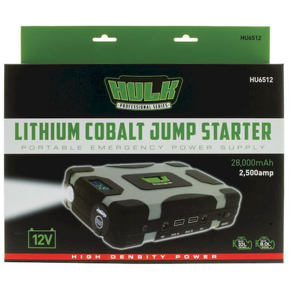 Hulk 4x4 HU6512 Lithium Jump Starter 28,000mAh 2,500A Portable