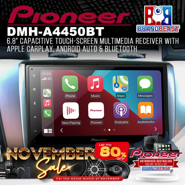 Pioneer DMH-A4450BT Apple CarPlay & Android™ Auto Head Unit