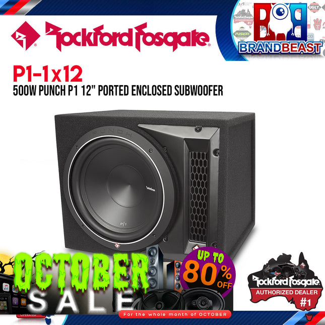 Rockford Fosgate P1-1X12 Punch Single P1 12" Loaded Enclosure