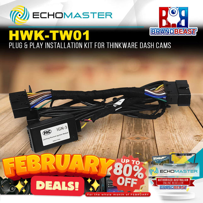 Echomaster HWK-TW01 Plug-N'-Play Installation Kit For Thinkware Dashcams