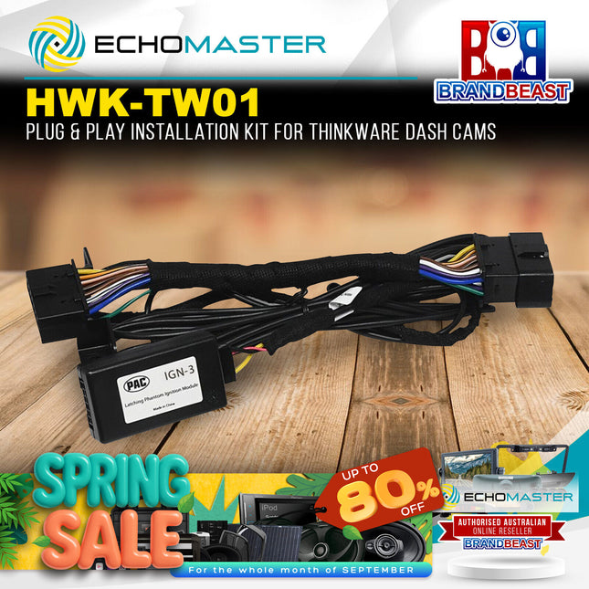 Echomaster HWK-TW01 Plug-N'-Play Installation Kit For Thinkware Dashcams