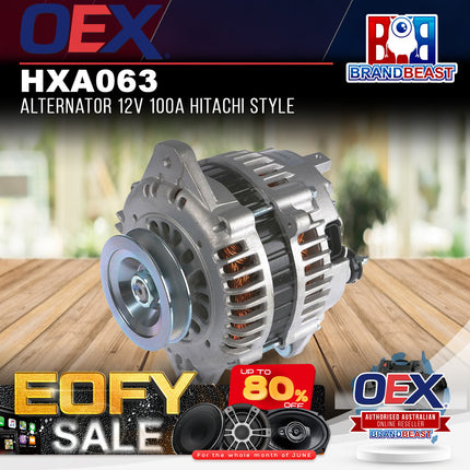 OEX HXA063 Alternator 12V 100A Hitachi Style