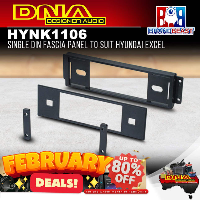 DNA HYN-K1106 Single DIN Fascia Panel Suit Hyundai Excel