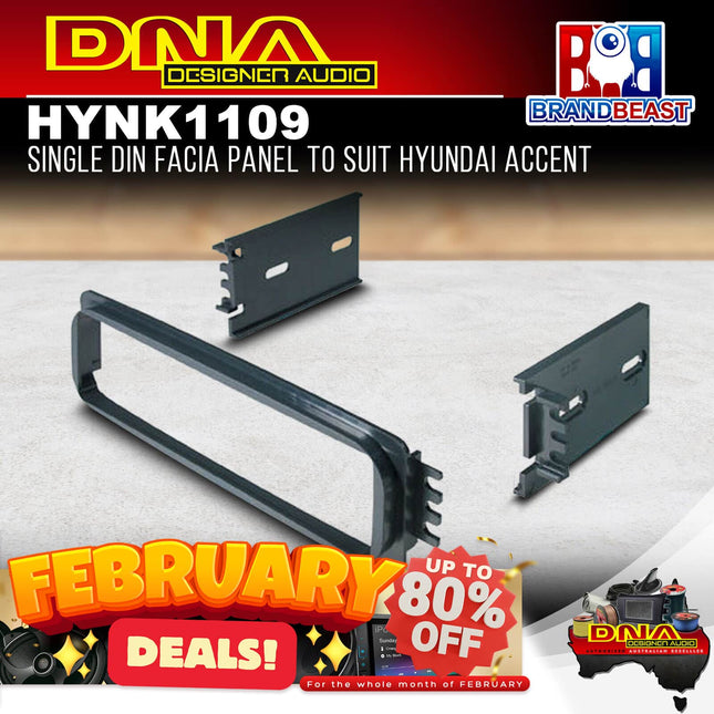 DNA HYN-K1109 Single DIN Fascia Panel to Suit Hyundai Accent