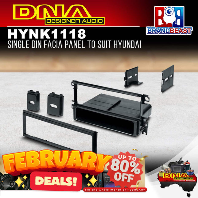 DNA HYN-K1118 Single DIN Fascia Panel to Suit Hyundai