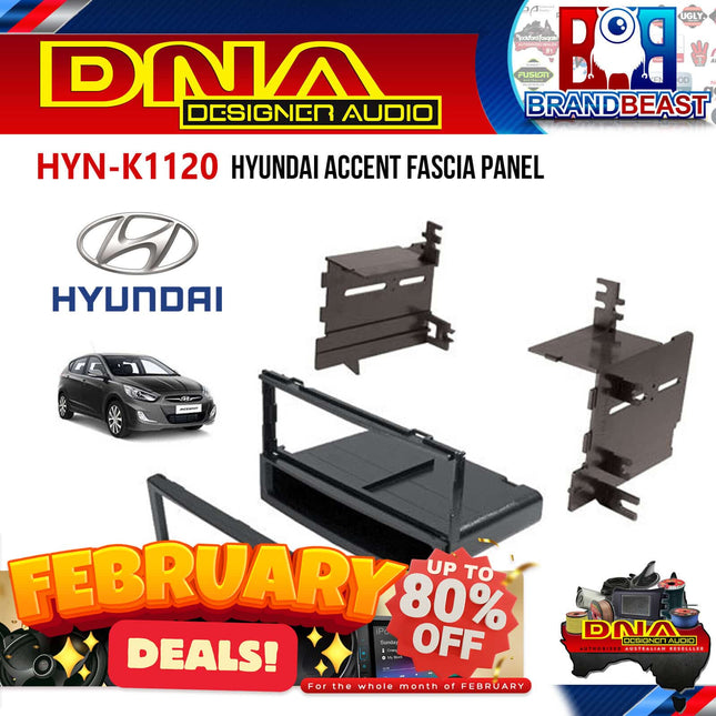 DNA HYN-K1120 Single DIN Fascia Panel to Suit Hyundai Accent