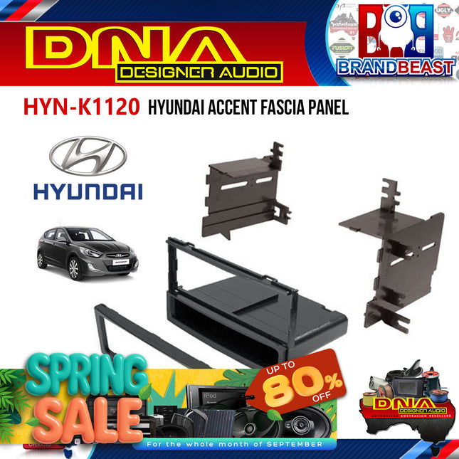 DNA HYN-K1120 Single DIN Fascia Panel to Suit Hyundai Accent