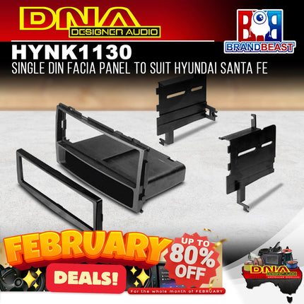 DNA HYN-K1130 Single DIN Fascia Panel to Suit Hyundai Santa Fe