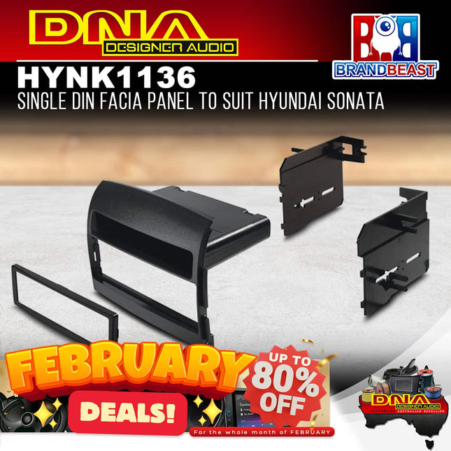 DNA HYN-K1136 Single DIN Fascia Panel to Suit Hyundai Sonata