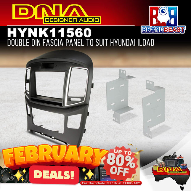 DNA HYN-K11560 Double DIN Fascia Panel to Suit Hyundai iLoad