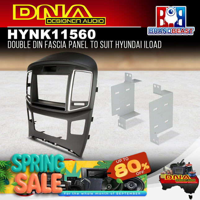 DNA HYN-K11560 Double DIN Fascia Panel to Suit Hyundai iLoad