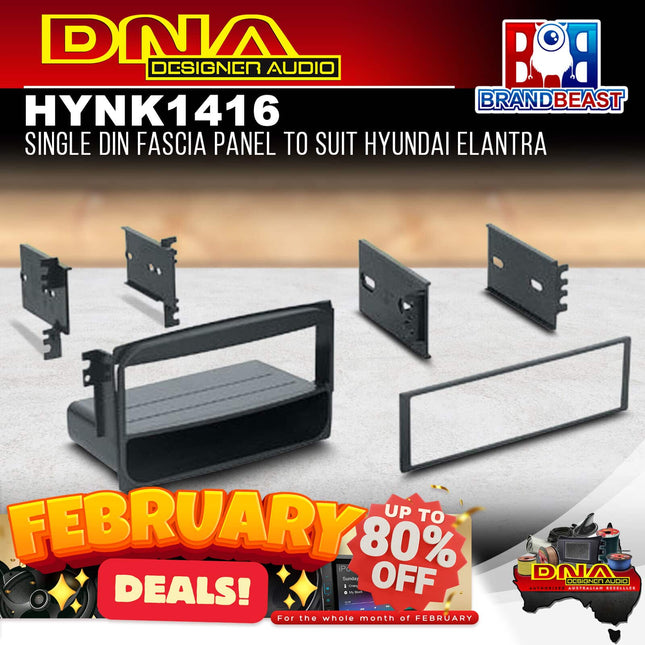 DNA HYN-K1416 Single DIN Fascia Panel to Suit Hyundai Lantra