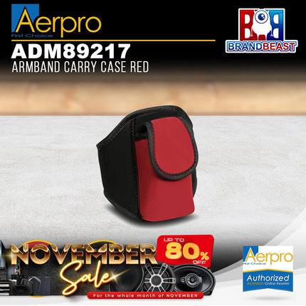 Aerpro ADM89217 Armband Carry Case - Red