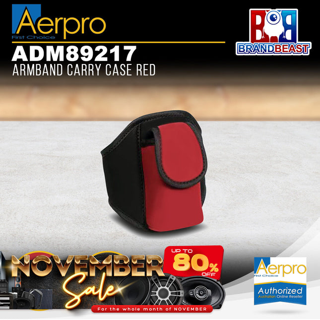 Aerpro ADM89217 Armband Carry Case - Red