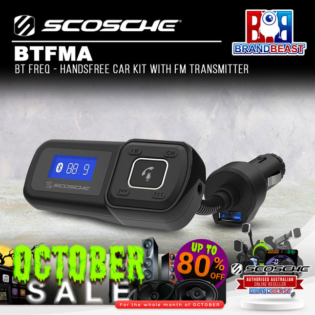 Scosche BTFMA BT Freq - Handsfree Car Kit with FM Transmitter