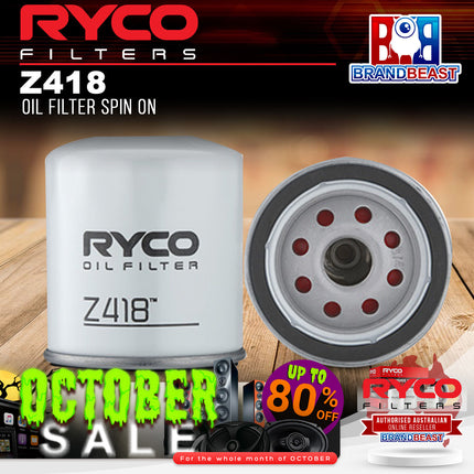 Ryco Z418 Oil Filter Spin On