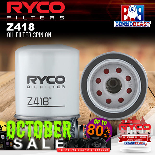 Ryco Z418 Oil Filter Spin On