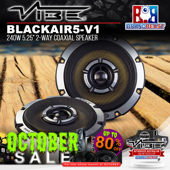 Vibe BLACKAIR5-V1 240W 5.25" 2-Way Coaxial Speaker