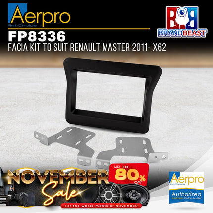 Aerpro FP8336 Facia Kit to Suit Renault Master 2011- X62