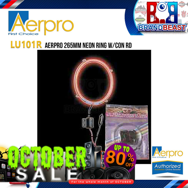 Aerpro LU101R 265mm LED Neon Ring with Con Red