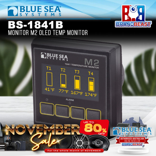 Blue Sea Systems BS-1841B Monitor M2 OLED Temp Monitor