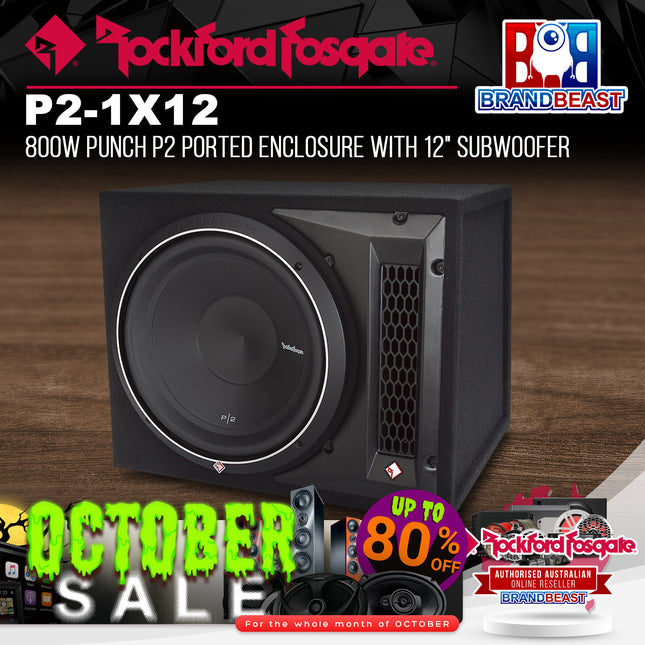 Rockford Fosgate P2-1X12 Punch Single P2 12" Loaded Enclosure