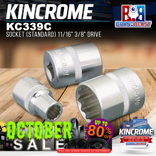 KINCROME KC339C Socket (Standard) 11/16" 3/8" Drive