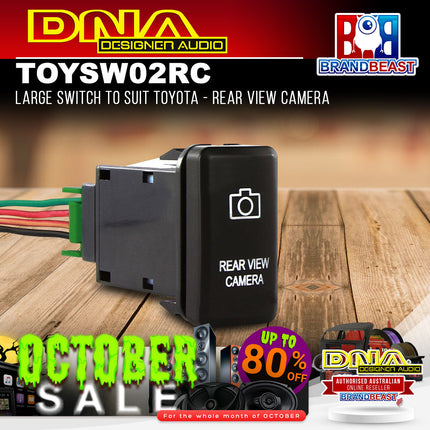 DNA TOYSW02RC Large Switch To Suit Toyota - Rear View Camera