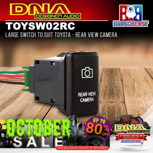 DNA TOYSW02RC Large Switch To Suit Toyota - Rear View Camera