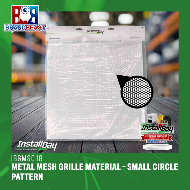 InstallBay IBGMSC18 Metal Mesh Grille Material ‚Äì Small Circle Pattern