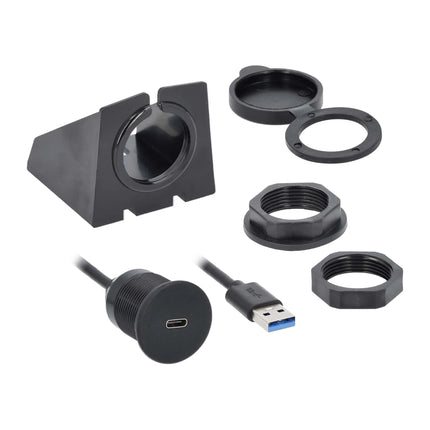 InstallBay IBR135 USB Type-C to USB Type-A Flush Mount Kit