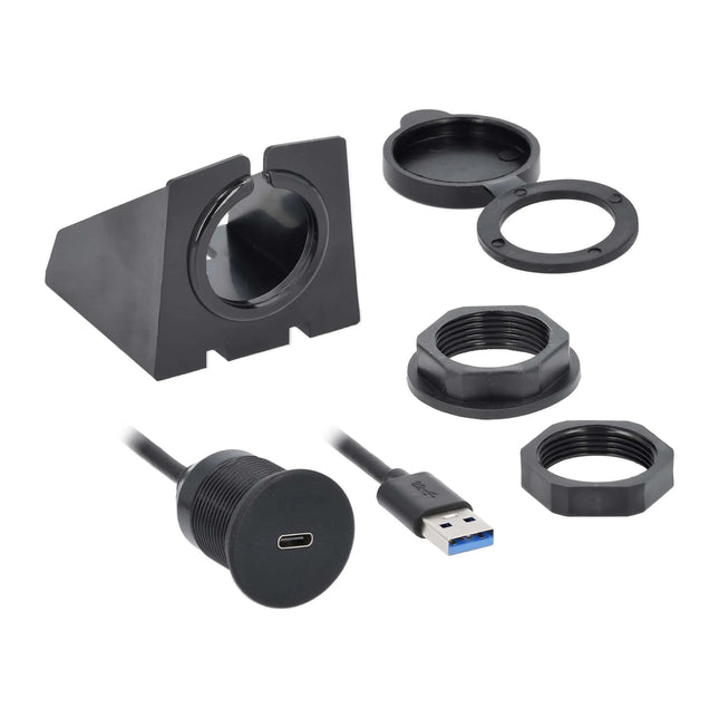 InstallBay IBR135 USB Type-C to USB Type-A Flush Mount Kit