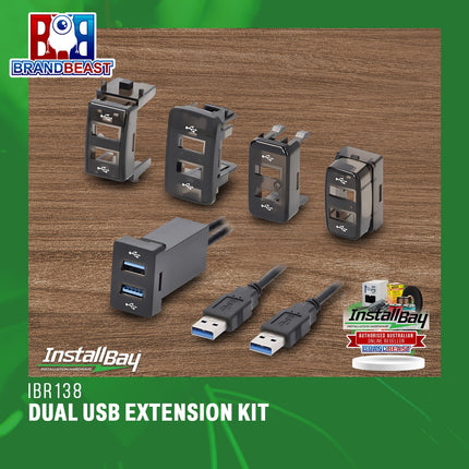 InstallBay IBR138 Dual USB Extension Kit