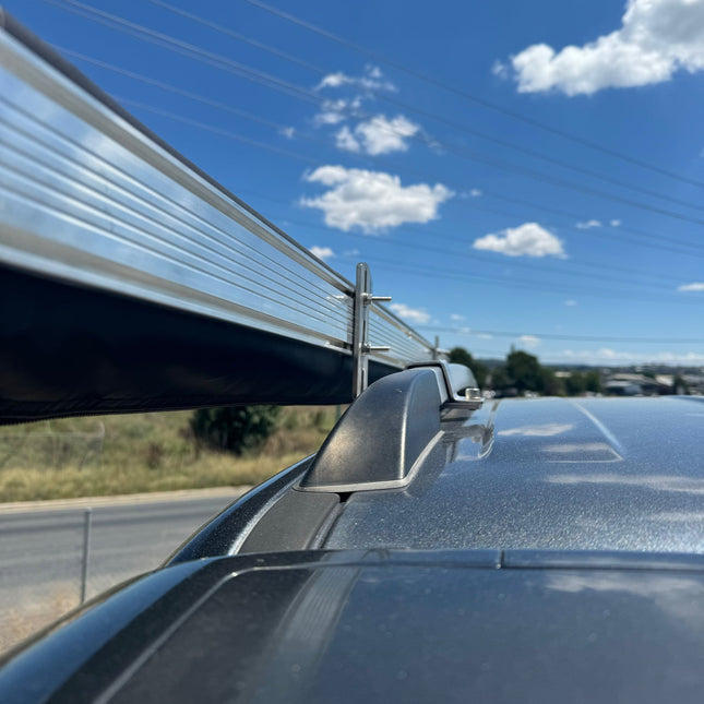 GMF4x4 AW-030-TALL Ford Ranger Wildtrak PX 2011-2022.5 Roof Rail Awning Bracket Pair