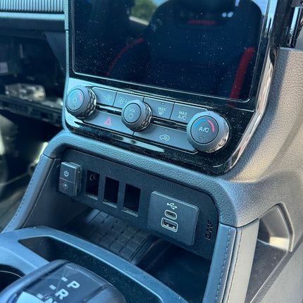 GMF4x4 SW-1012 Next Gen Ford Ranger Wildtrak, Platinum, Limited, Raptor and Everest Switch Panel Insert Suits 12 Inch Screen