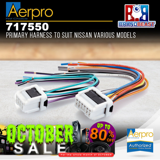 Aerpro 717550 OEM Harness to Suit Nissan Vehicles