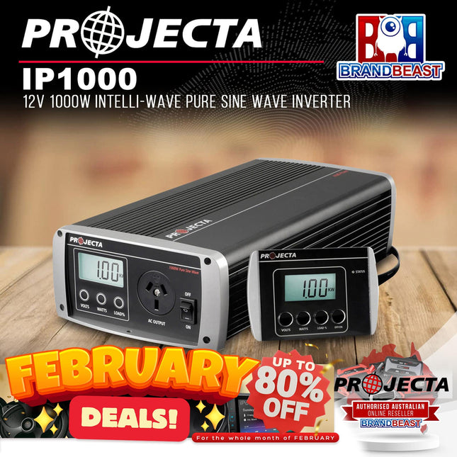 PROJECTA IP1000 12V 1000W Intelli-Wave Pure Sine Wave Inverter