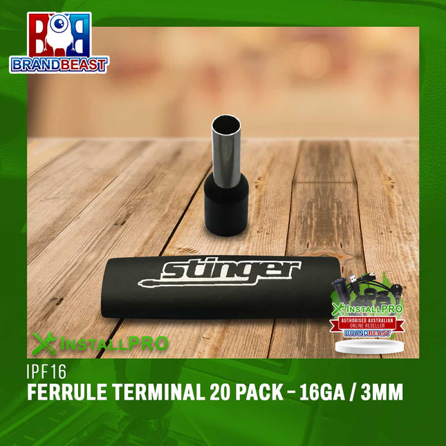 InstallPRO IPF16 Ferrule Terminal 20 Pack ‚Äì 16Ga / 3mm