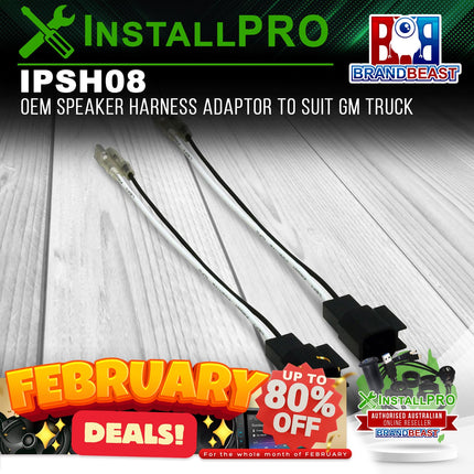 InstallPRO IPSH08 OEM Speaker Harness Adaptor To Suit GM Truck